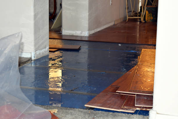 Professional Water Damage Restoration technician working in Mount Sinai, NY